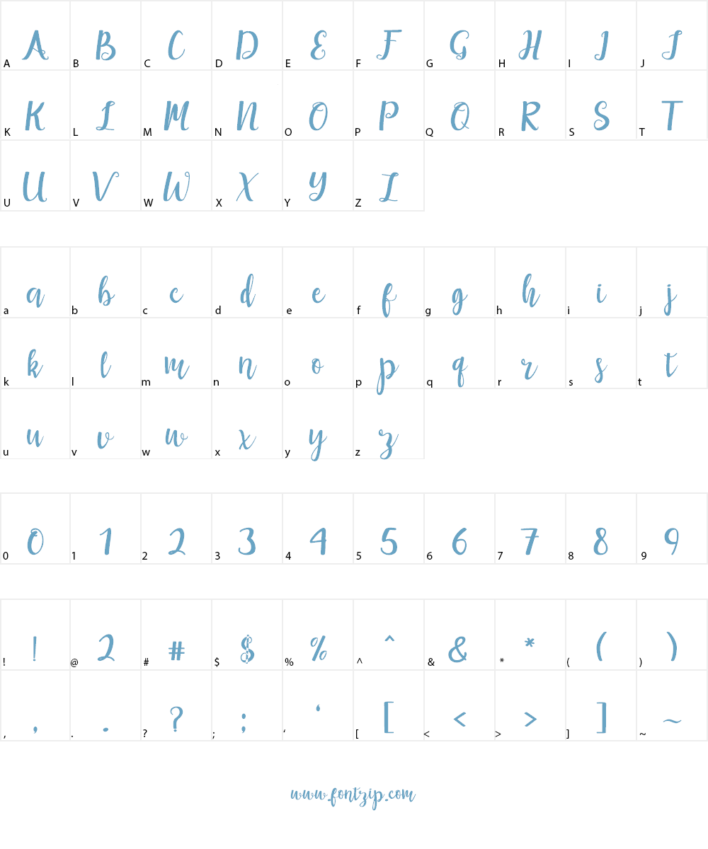 maisha Font Character
